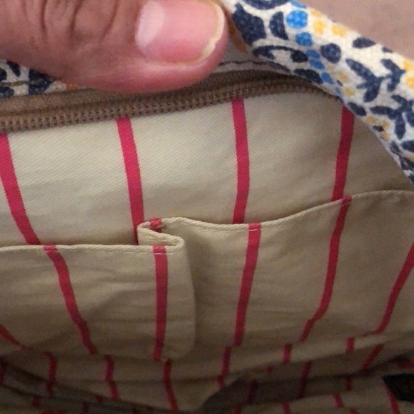 Fossil- Lena Tote Orange Satchel Purse/Crosssbody bag - Picture 5 of 5